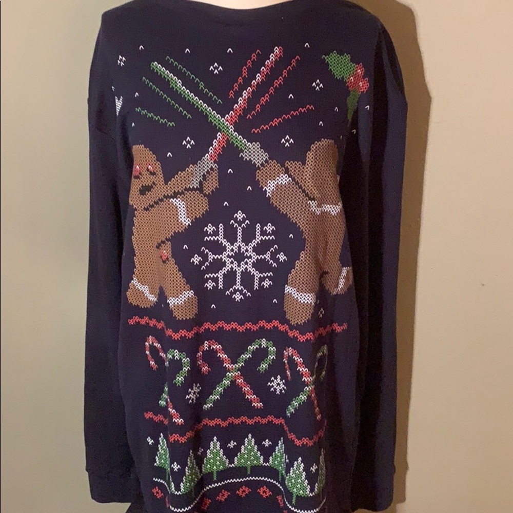 Dec. 25th Gingerbread Man Star Wars Christmas tee - Picture 3 of 4